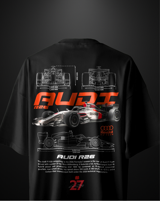 Formula 1 Audi R-26 Oversized T-Shirt Drop 2 - APXKrew