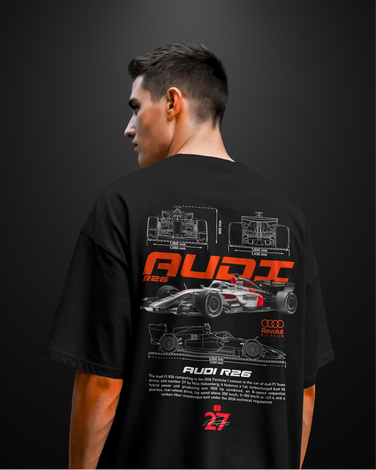 Formula 1 Audi R-26 Oversized T-Shirt Drop 2 - APXKrew