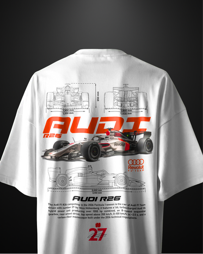 Formula 1 Audi R-26 Oversized T-Shirt Drop 2 - APXKrew