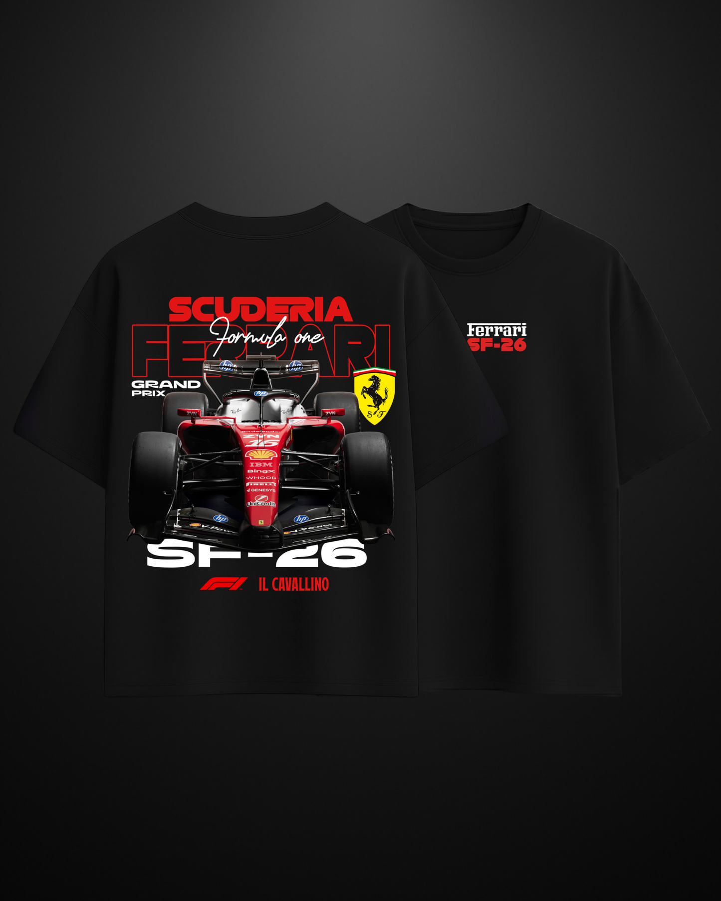 Formula 1 Ferrari SF-26 Oversized T-Shirt Drop 1 - APXKrew
