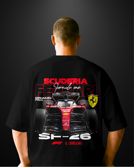 Formula 1 Ferrari SF-26 Oversized T-Shirt Drop 1 - APXKrew