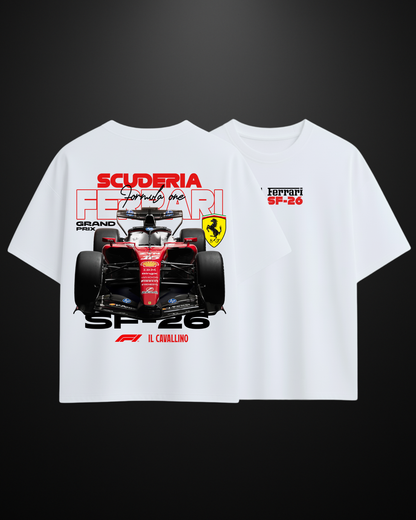Formula 1 Ferrari SF-26 Oversized T-Shirt Drop 1 - APXKrew