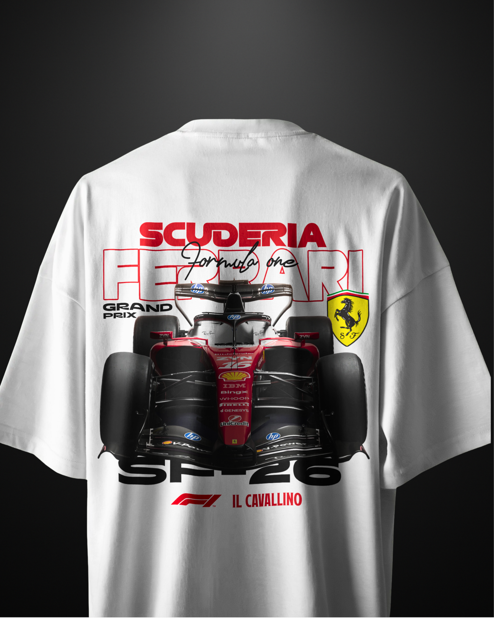 Formula 1 Ferrari SF-26 Oversized T-Shirt Drop 1 - APXKrew