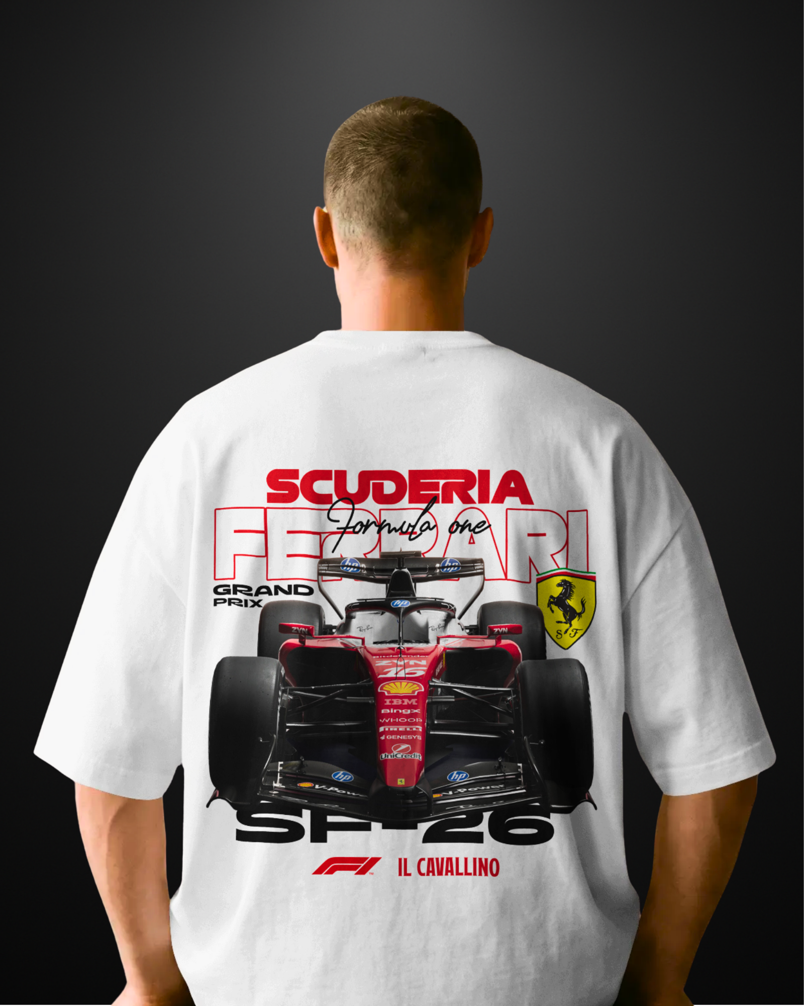 Formula 1 Ferrari SF-26 Oversized T-Shirt Drop 1 - APXKrew