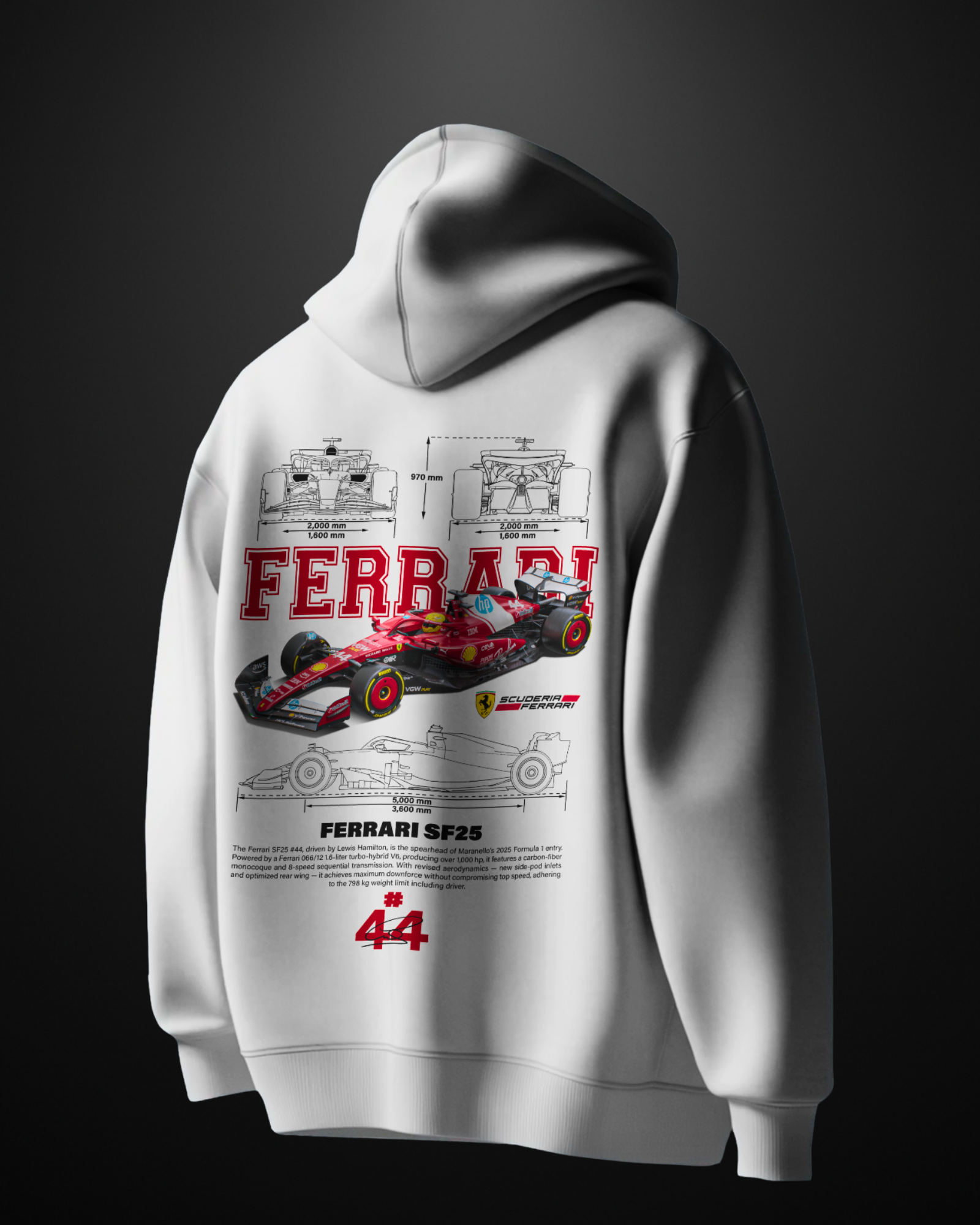 Formula 1 Ferrari SF25 Hoodie - APXKrew