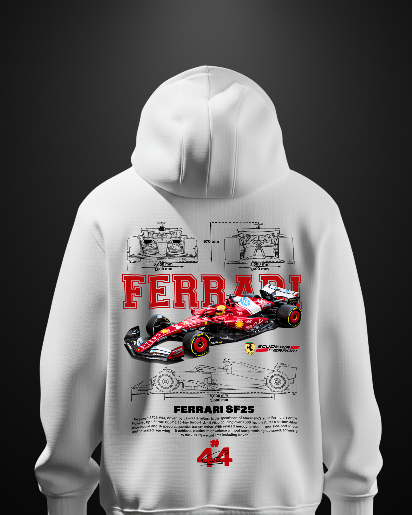 Formula 1 Ferrari SF25 Hoodie - APXKrew