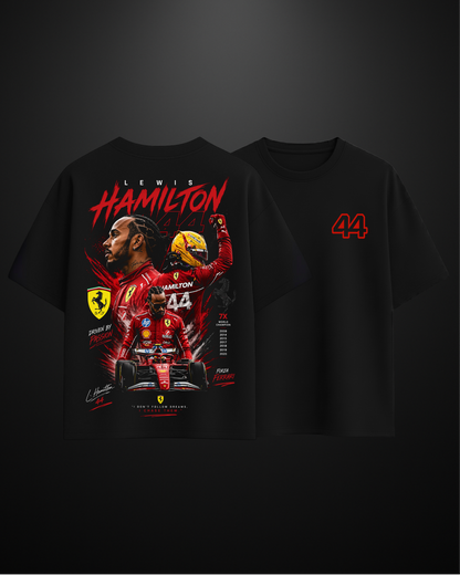 Formula 1 Lewis Hamilton Oversized T-Shirt Drop 1 - APXKrew