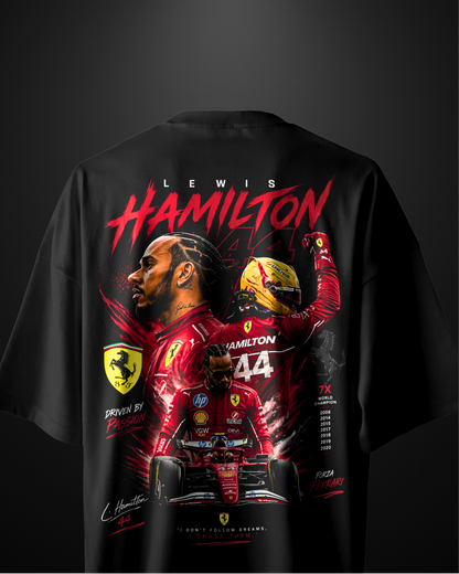 Formula 1 Lewis Hamilton Oversized T-Shirt Drop 1 - APXKrew