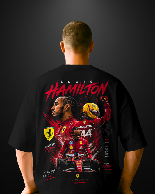 Formula 1 Lewis Hamilton Oversized T-Shirt Drop 1 - APXKrew