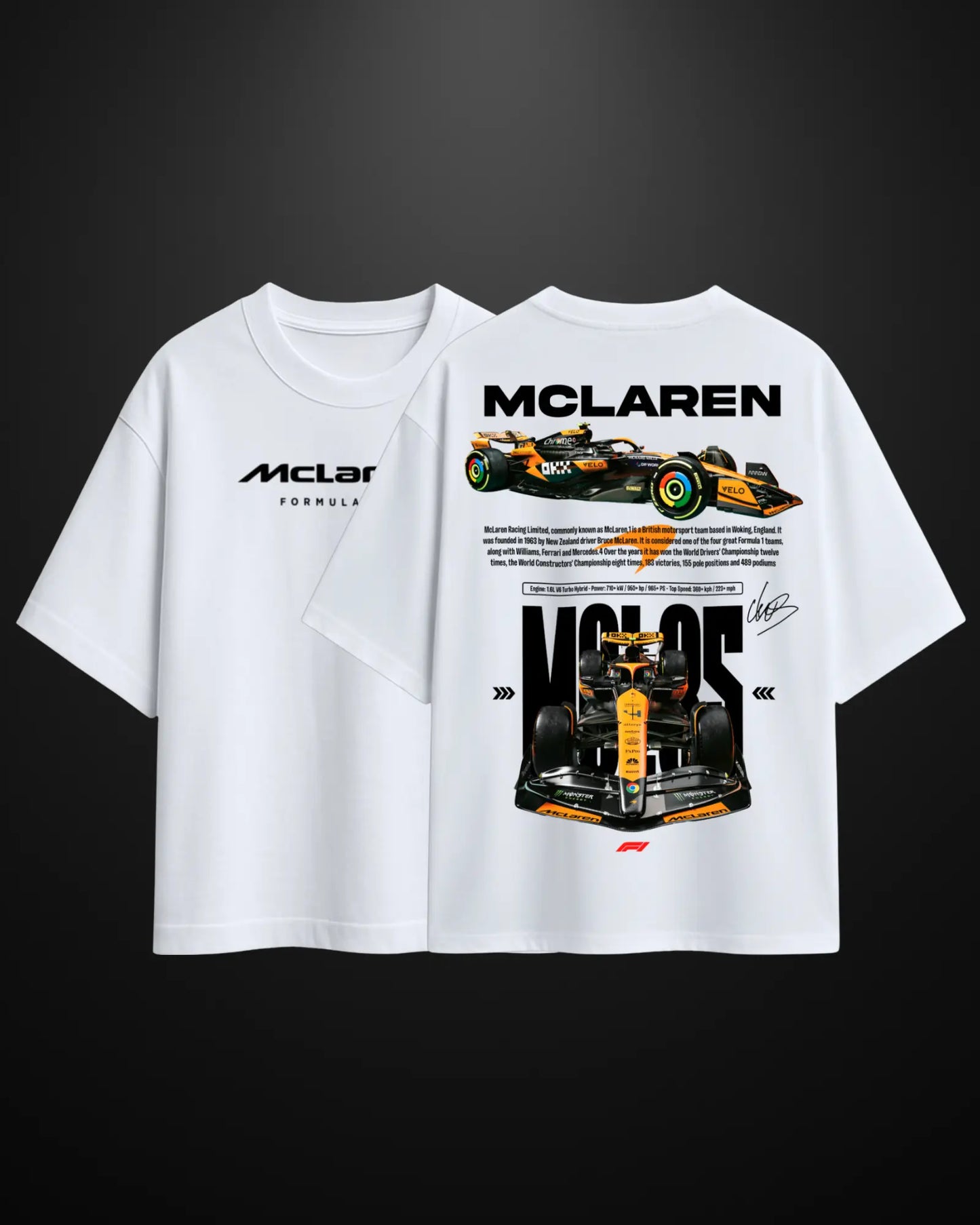 Formula 1 Mclaren MCL35 Oversized T-Shirt - APXKrew