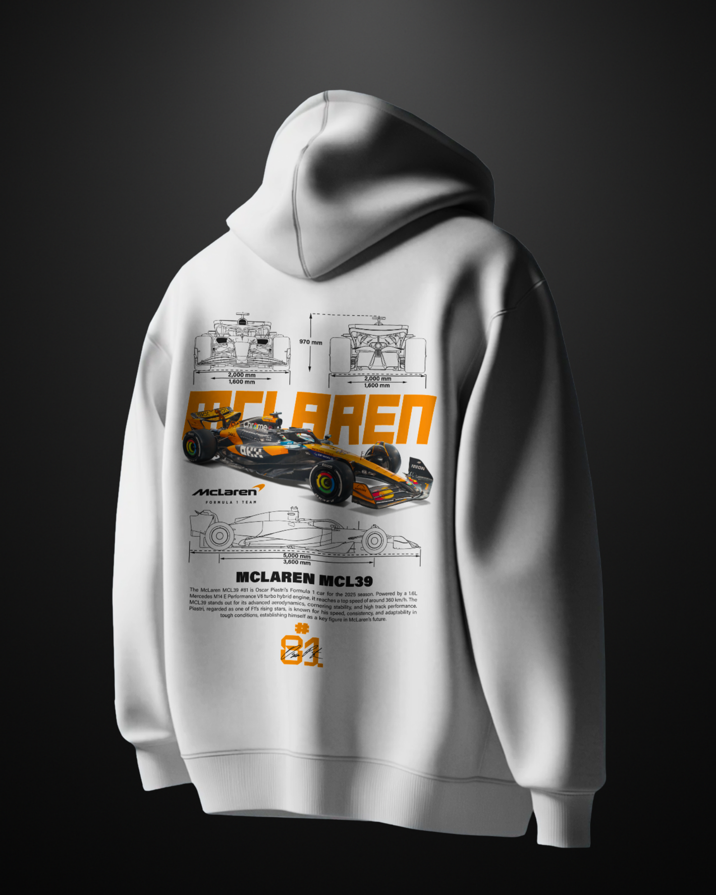 Formula 1 Mclaren MCL39 Hoodie - APXKrew