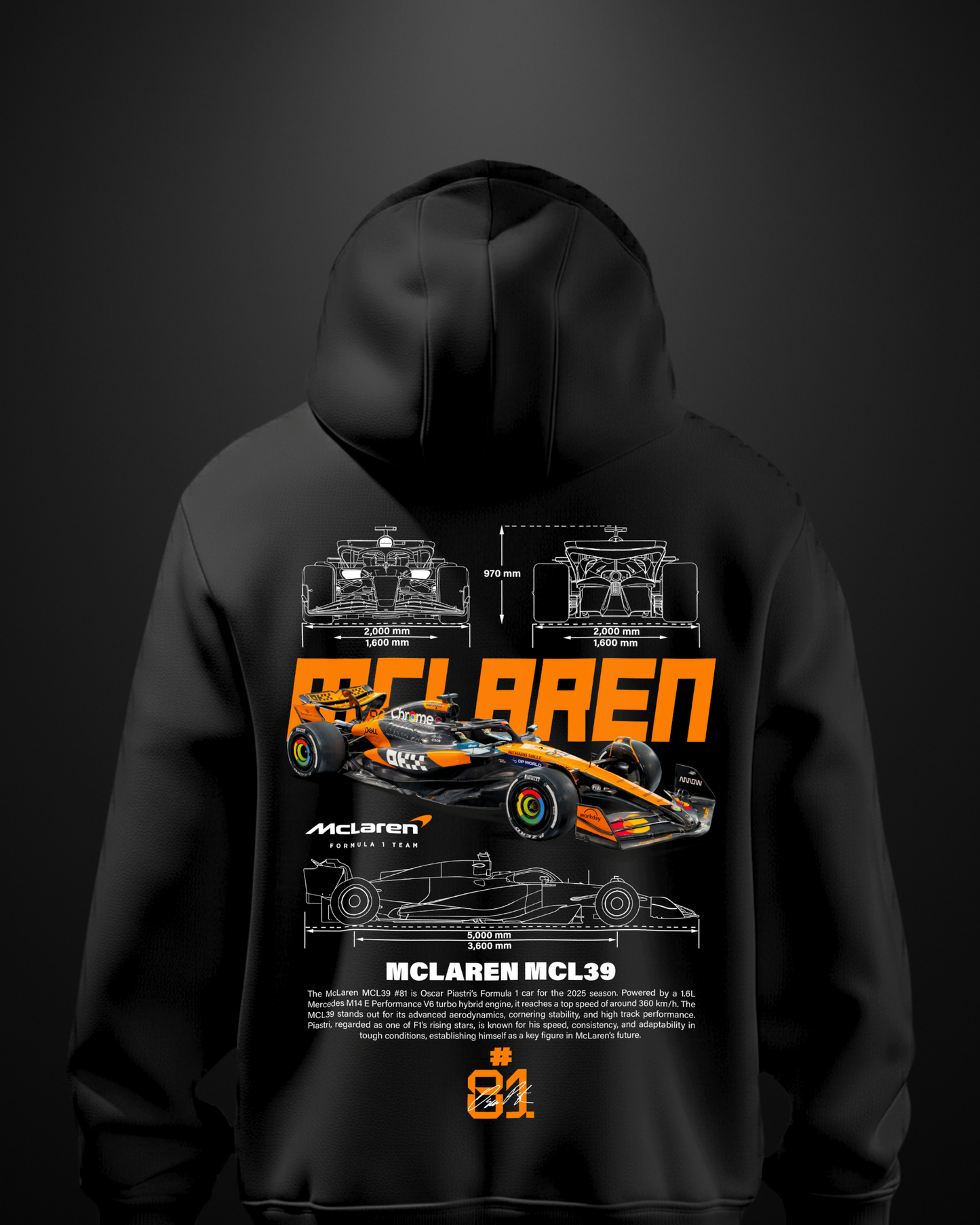 Formula 1 Mclaren MCL39 Hoodie - APXKrew