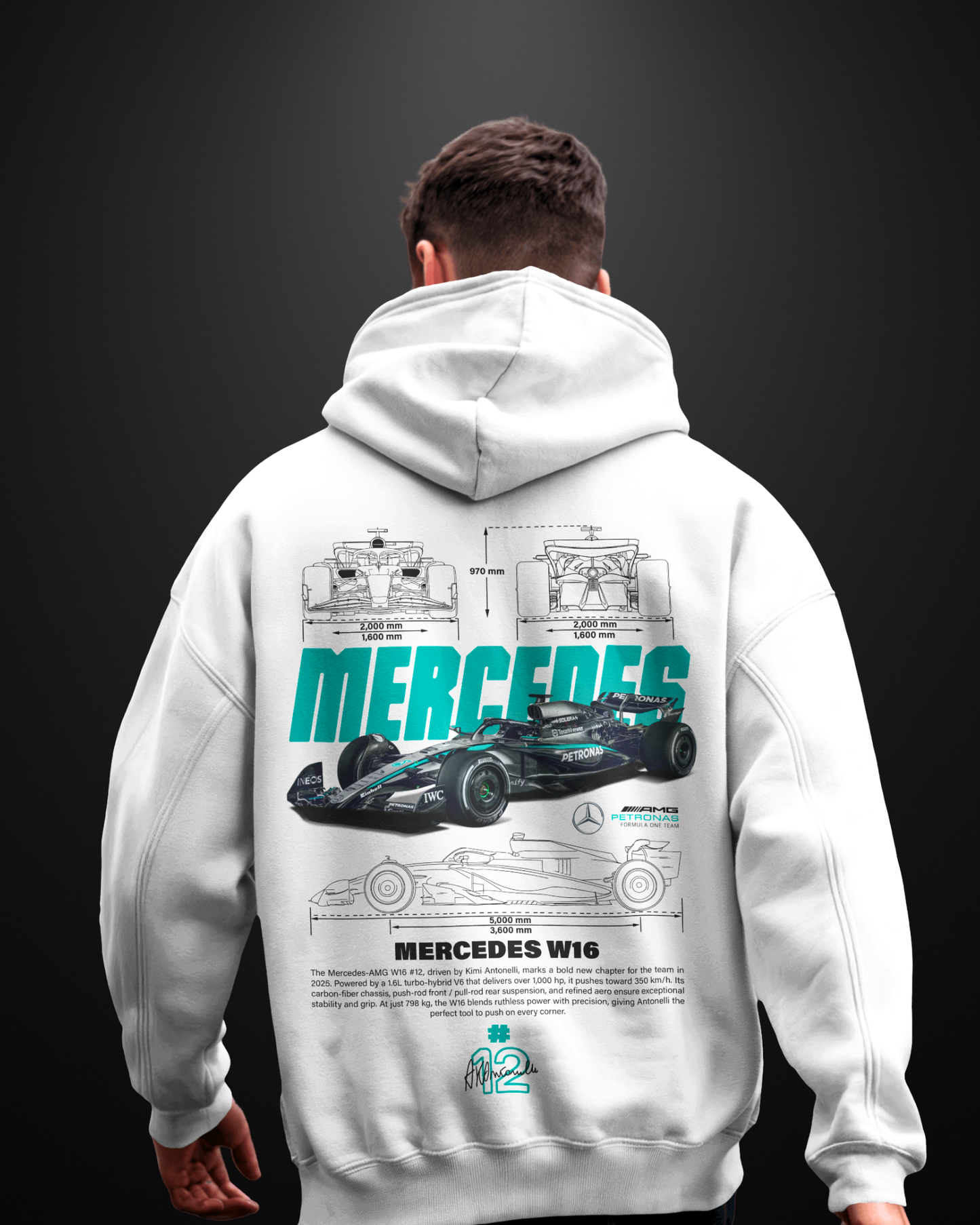Formula 1 Mercedes AMG W16 Hoodie - APXKrew