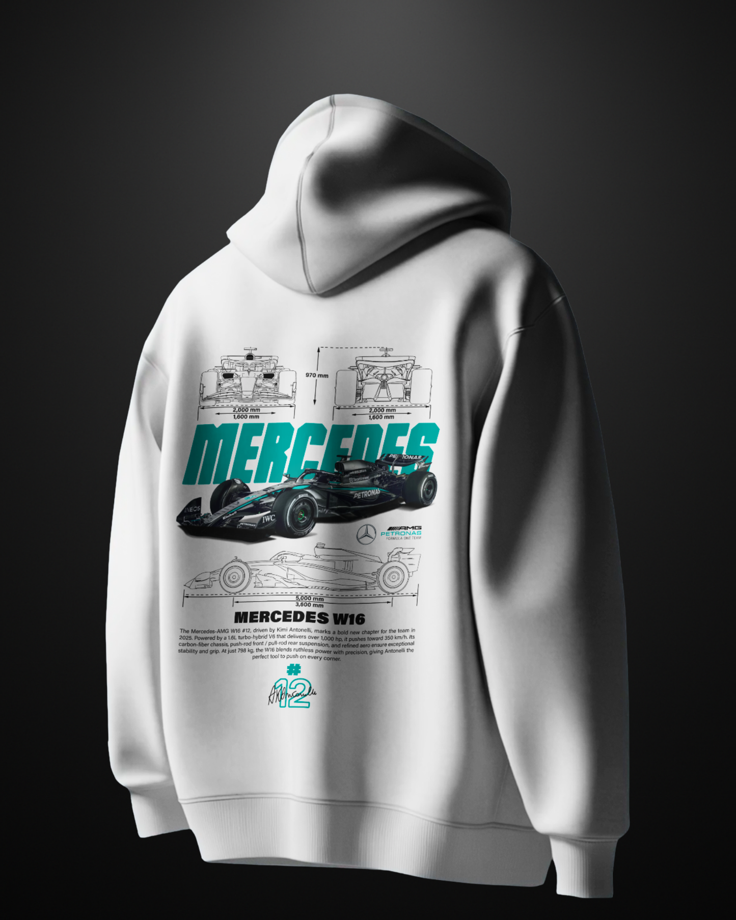 Formula 1 Mercedes AMG W16 Hoodie - APXKrew