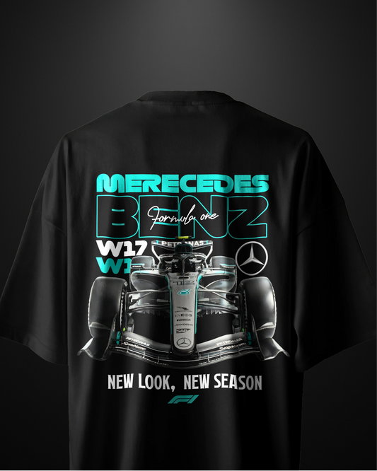 Formula 1 Mercedes AMG W17 Oversized T-Shirt Drop 1 - APXKrew