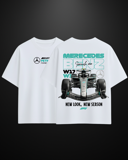 Formula 1 Mercedes AMG W17 Oversized T-Shirt Drop 1 - APXKrew