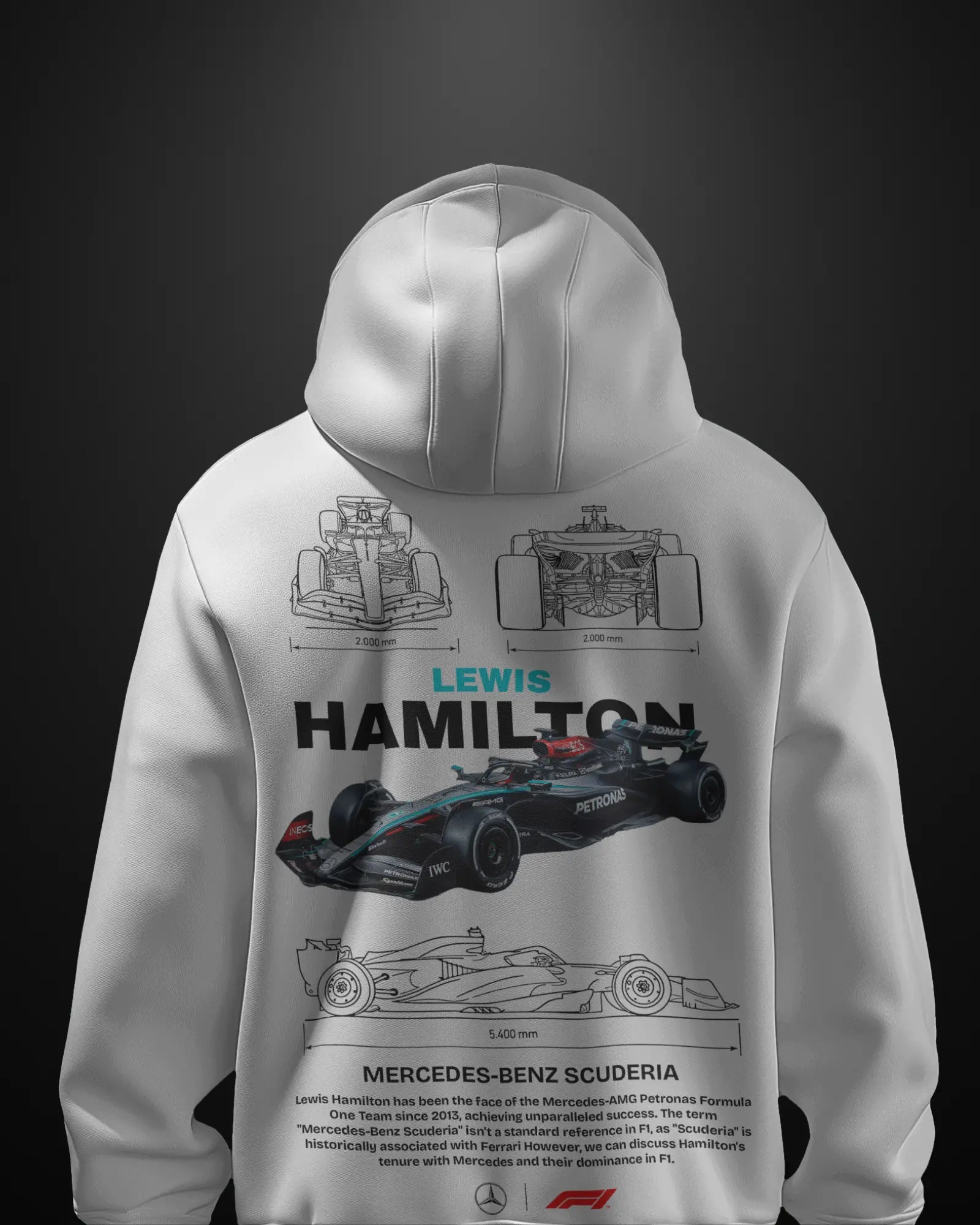 Formula 1 Mercedes Lewis Hamilton Hoodie APXKrew