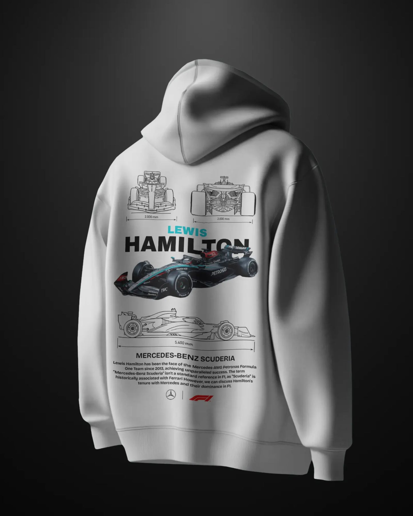Formula 1 Mercedes Lewis Hamilton Hoodie APXKrew