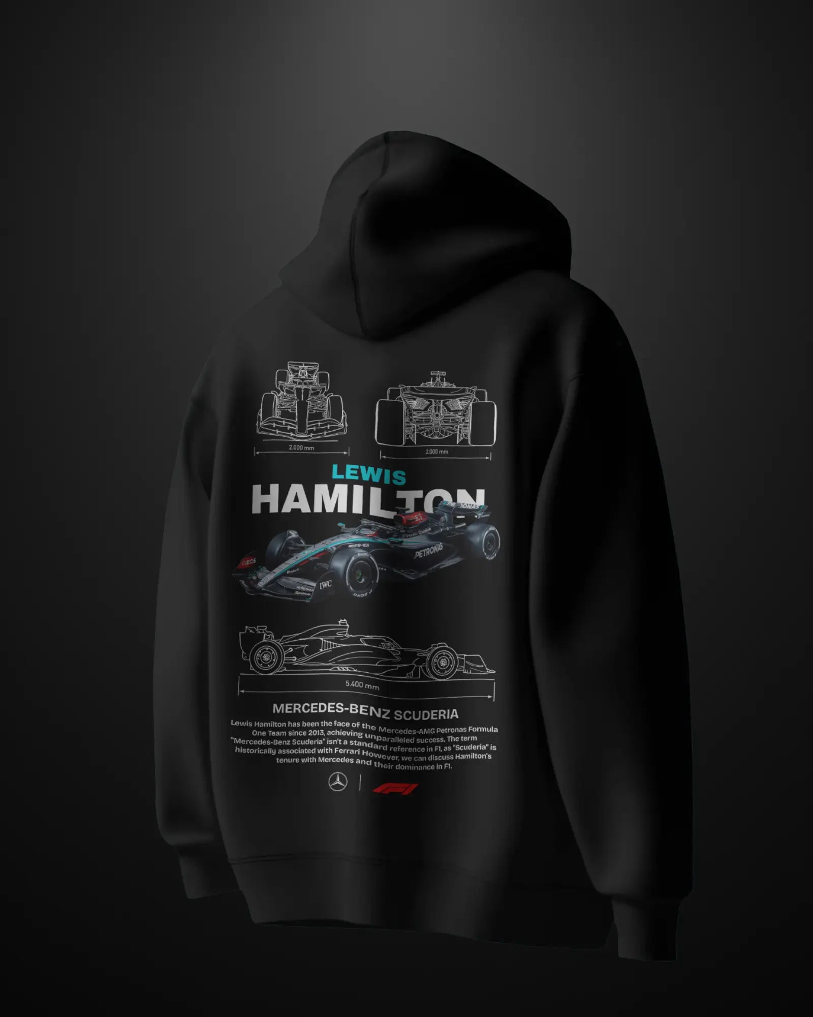 Formula 1 Mercedes Lewis Hamilton Hoodie - APXKrew