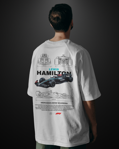 Formula 1 Mercedes Lewis Hamilton Oversized T-Shirt - APXKrew