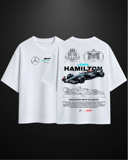 Formula 1 Mercedes Lewis Hamilton Oversized T-Shirt - APXKrew