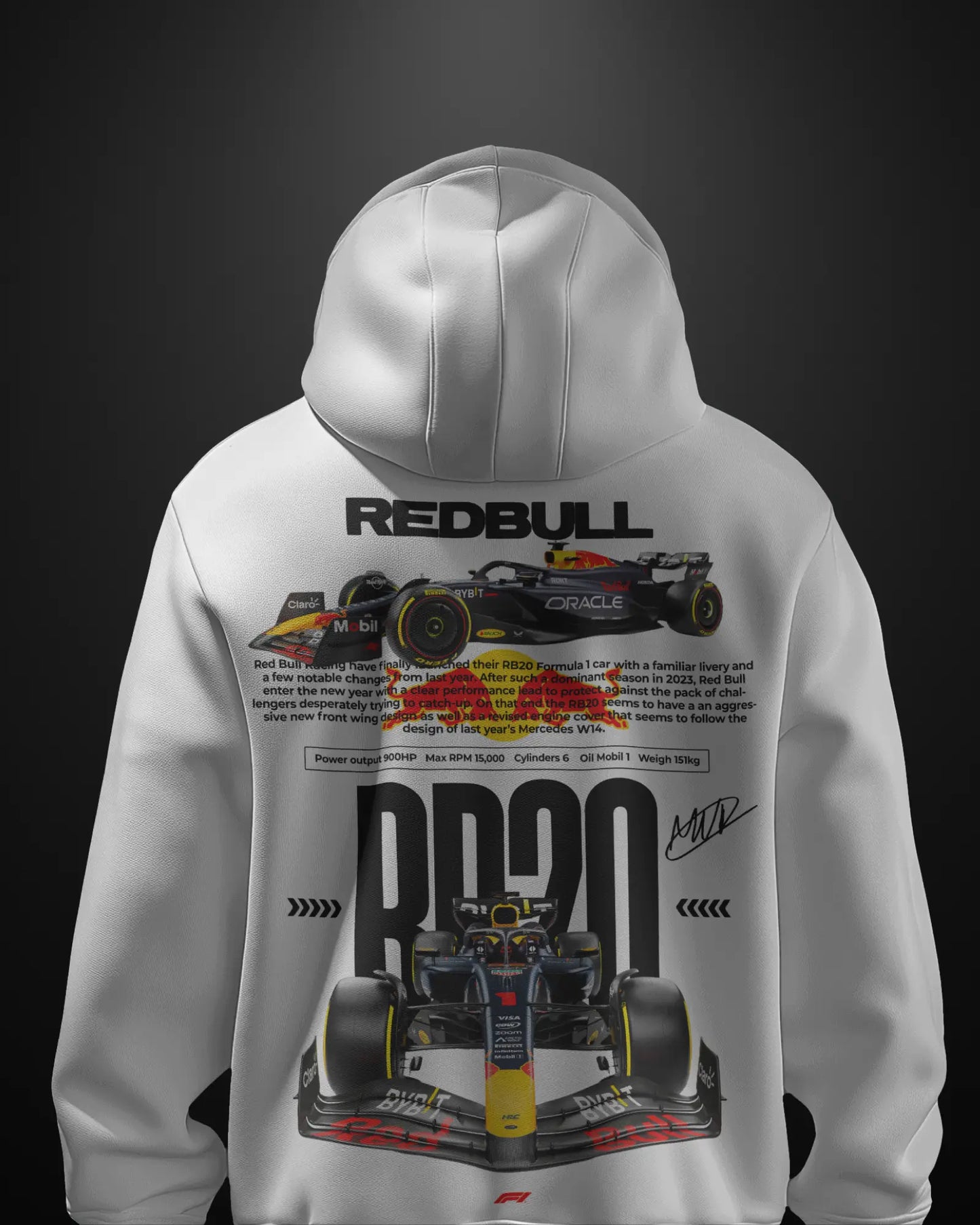 Formula 1 Red Bull RB20 Hoodie - APXKrew