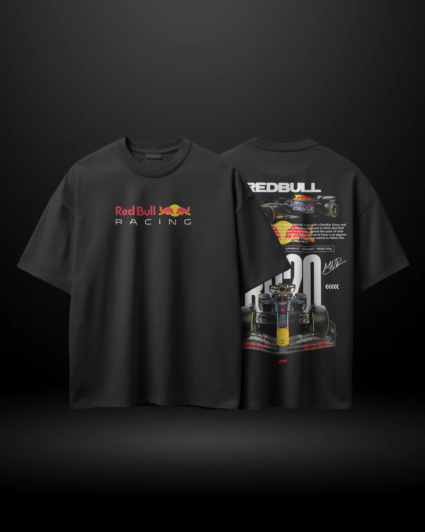 Formula 1 Red Bull RB20 Oversized T-Shirt - APXKrew
