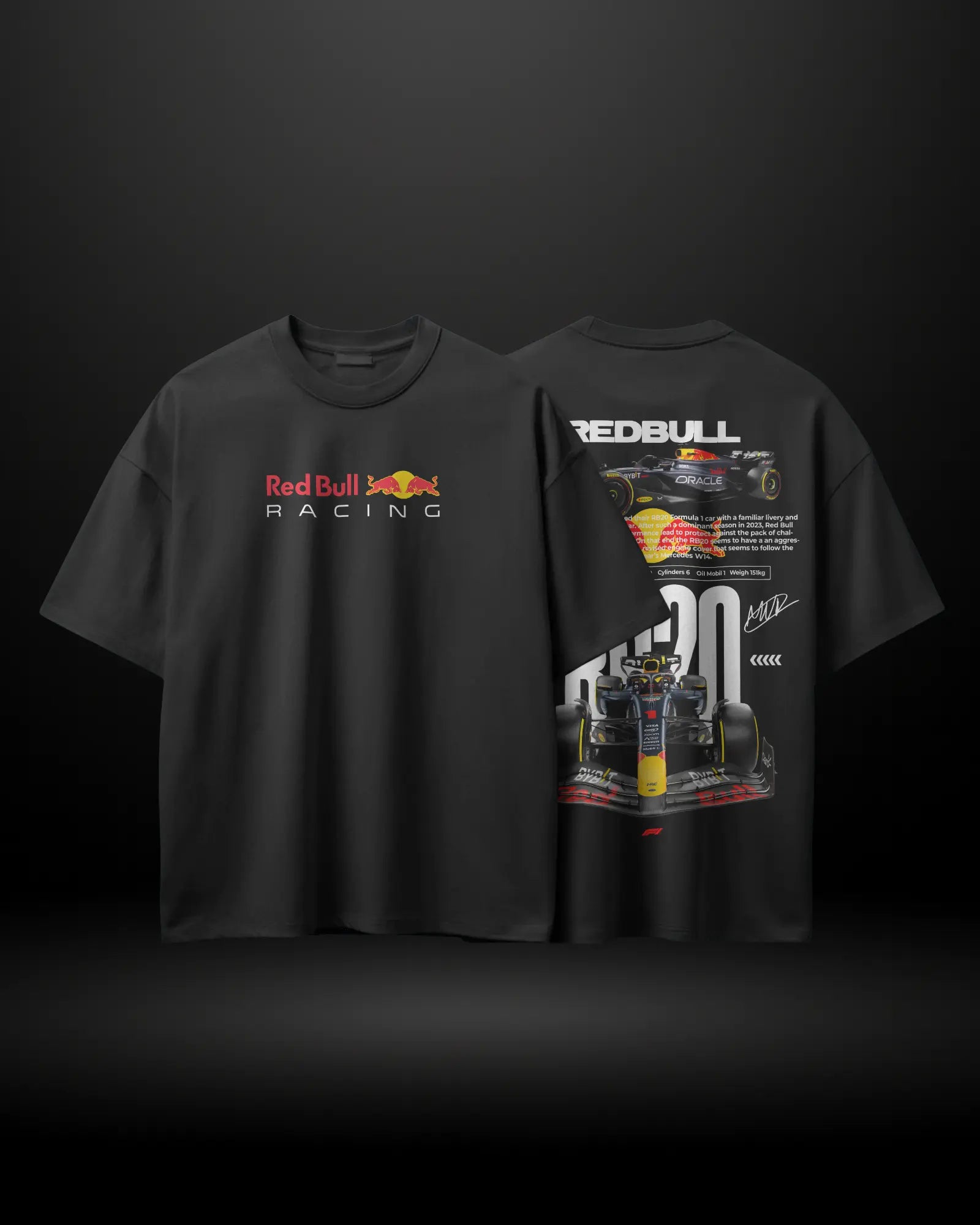 Formula 1 Red Bull RB20 Oversized T-Shirt - APXKrew