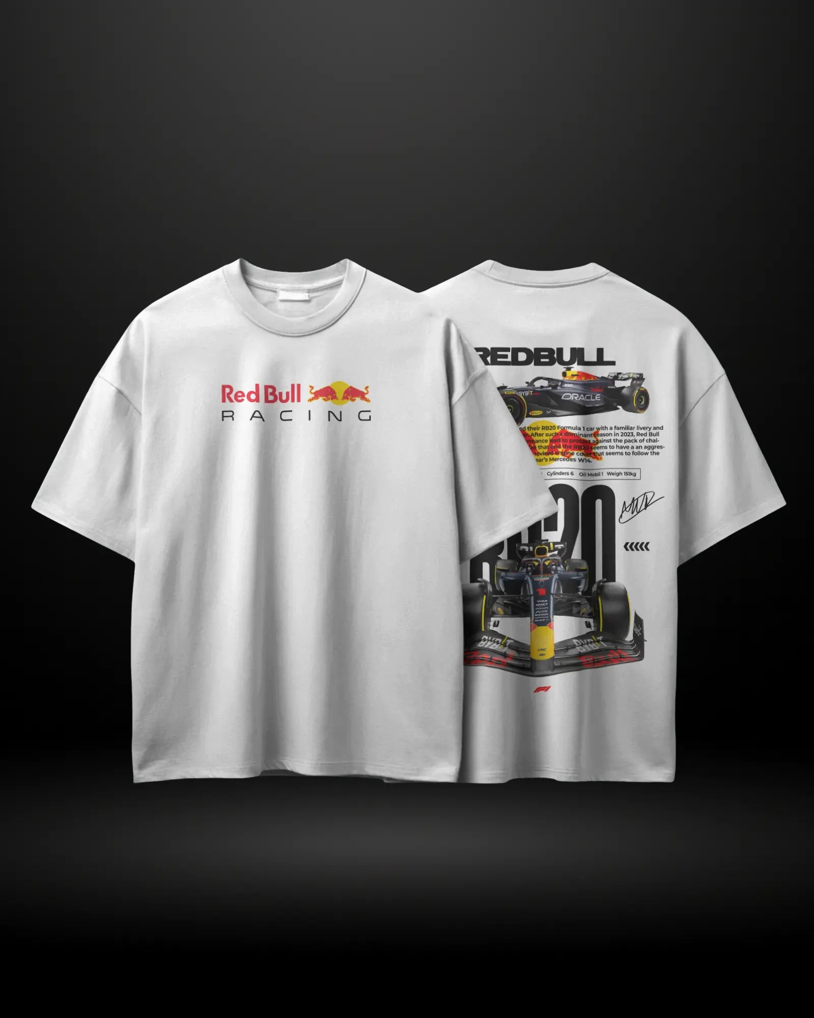 Formula 1 Red Bull RB20 Oversized T-Shirt APXKrew