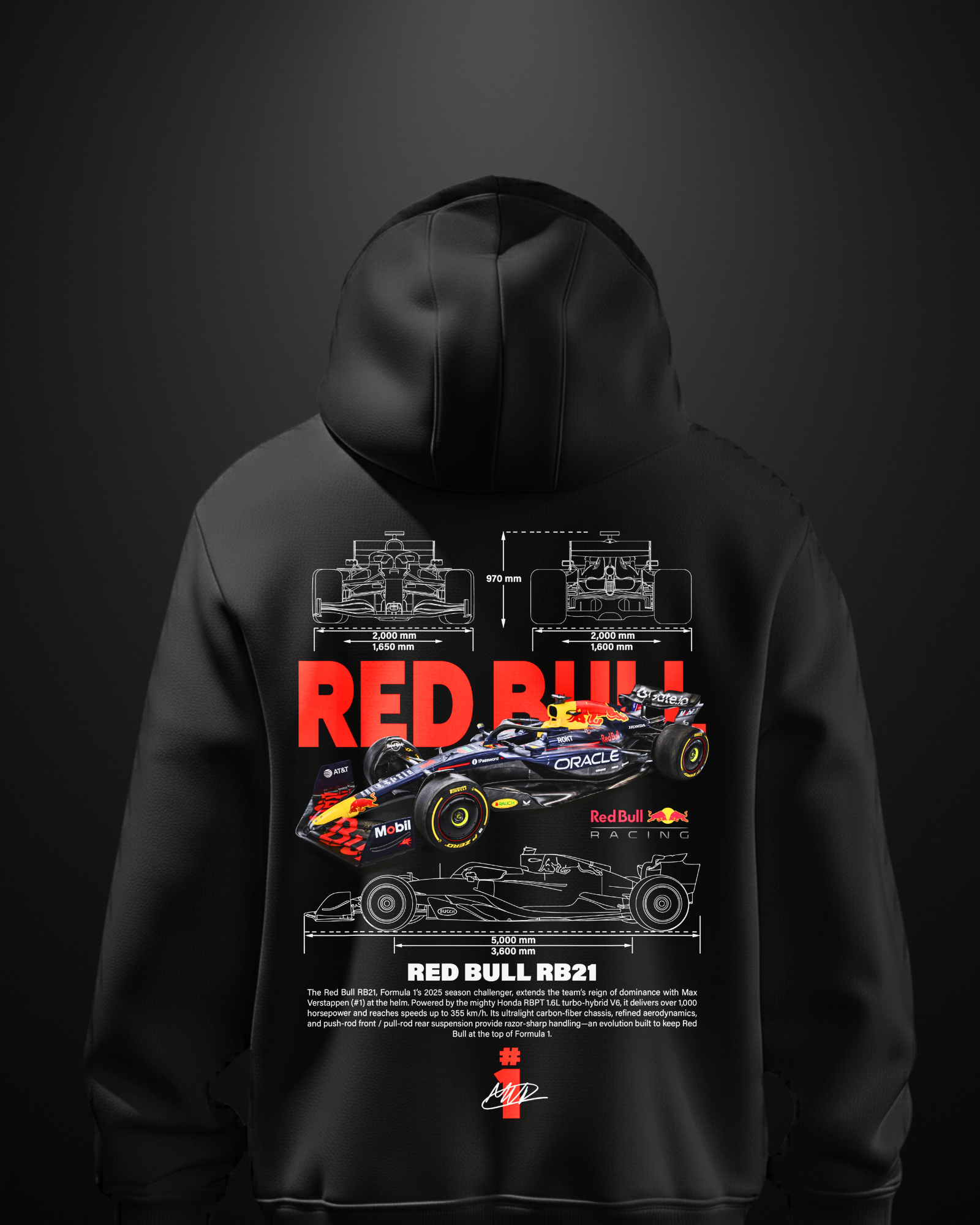 Formula 1 Red Bull RB21 Hoodie - APXKrew