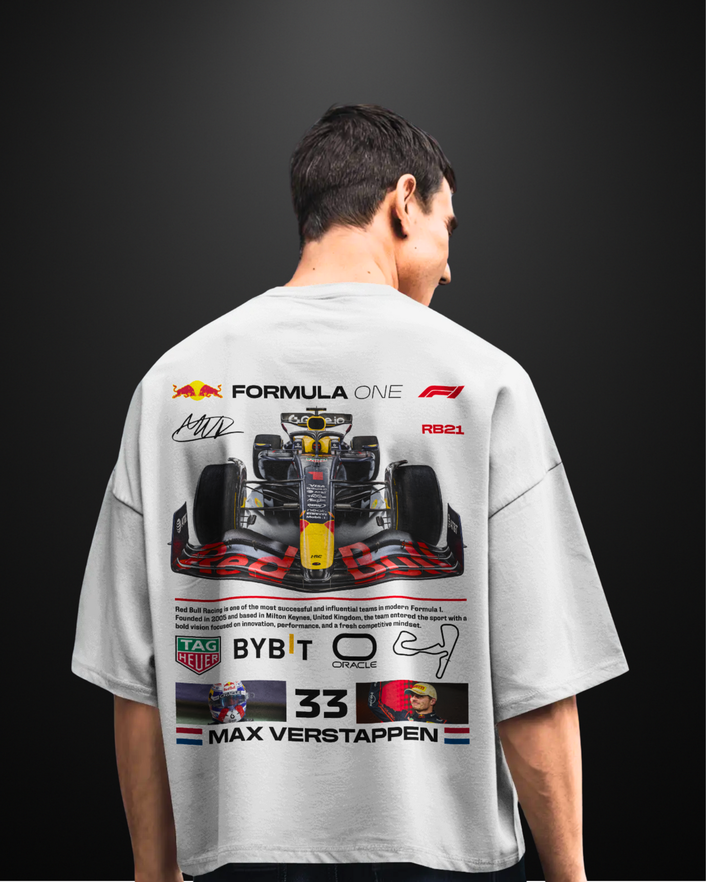Formula 1 Red Bull RB21 Oversized T-Shirt - APXKrew