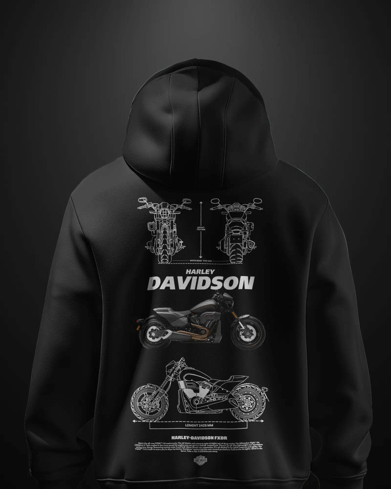 Harley Davidson FXDR 114 Hoodie - APXKrew