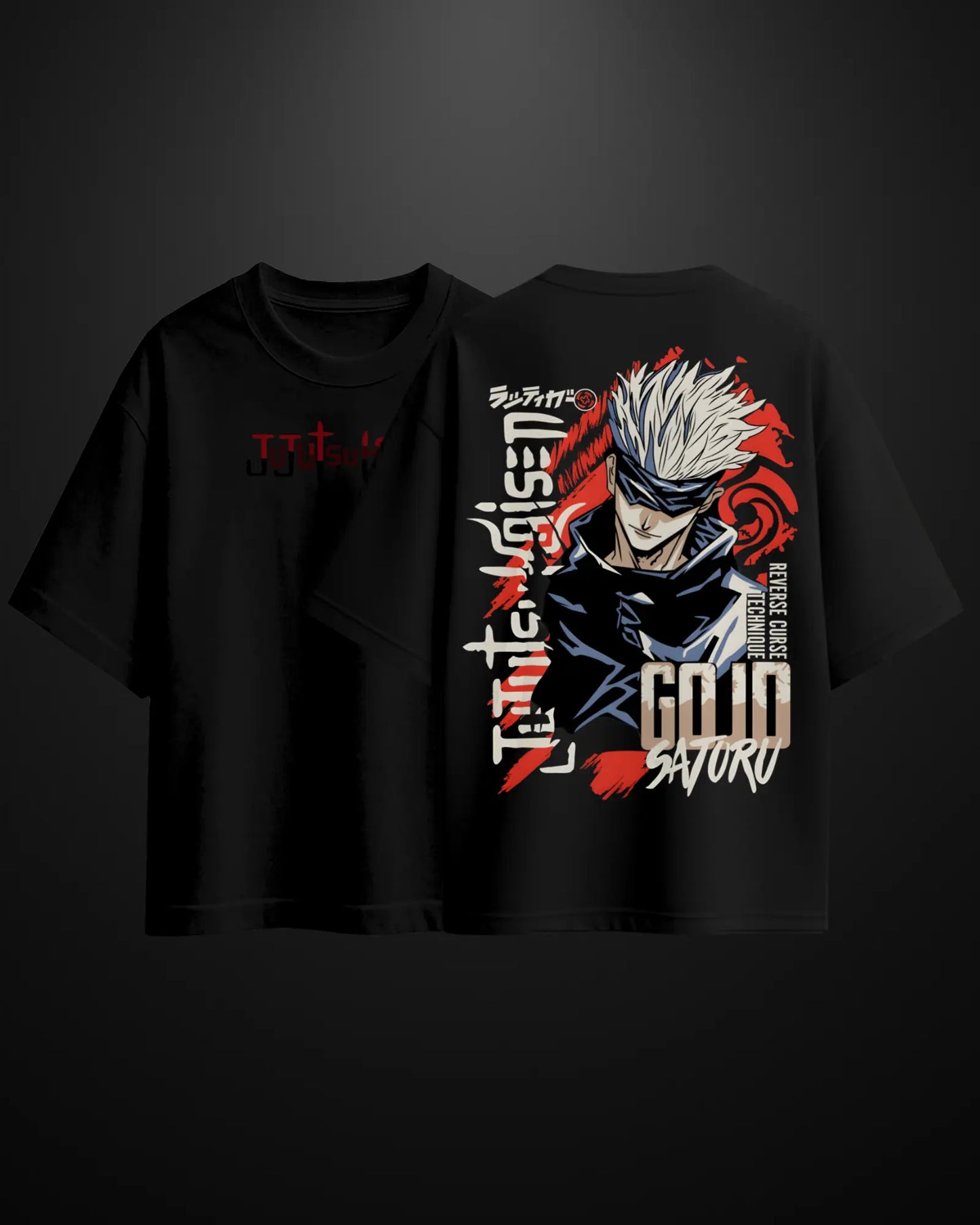 Jujutsu Kaisen Gojo Satoru Oversized T-Shirt Drop 1 - APXKrew