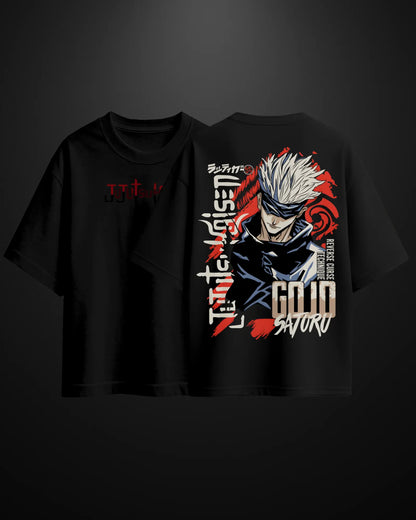 Jujutsu Kaisen Gojo Satoru Oversized T-Shirt Drop 1 - APXKrew