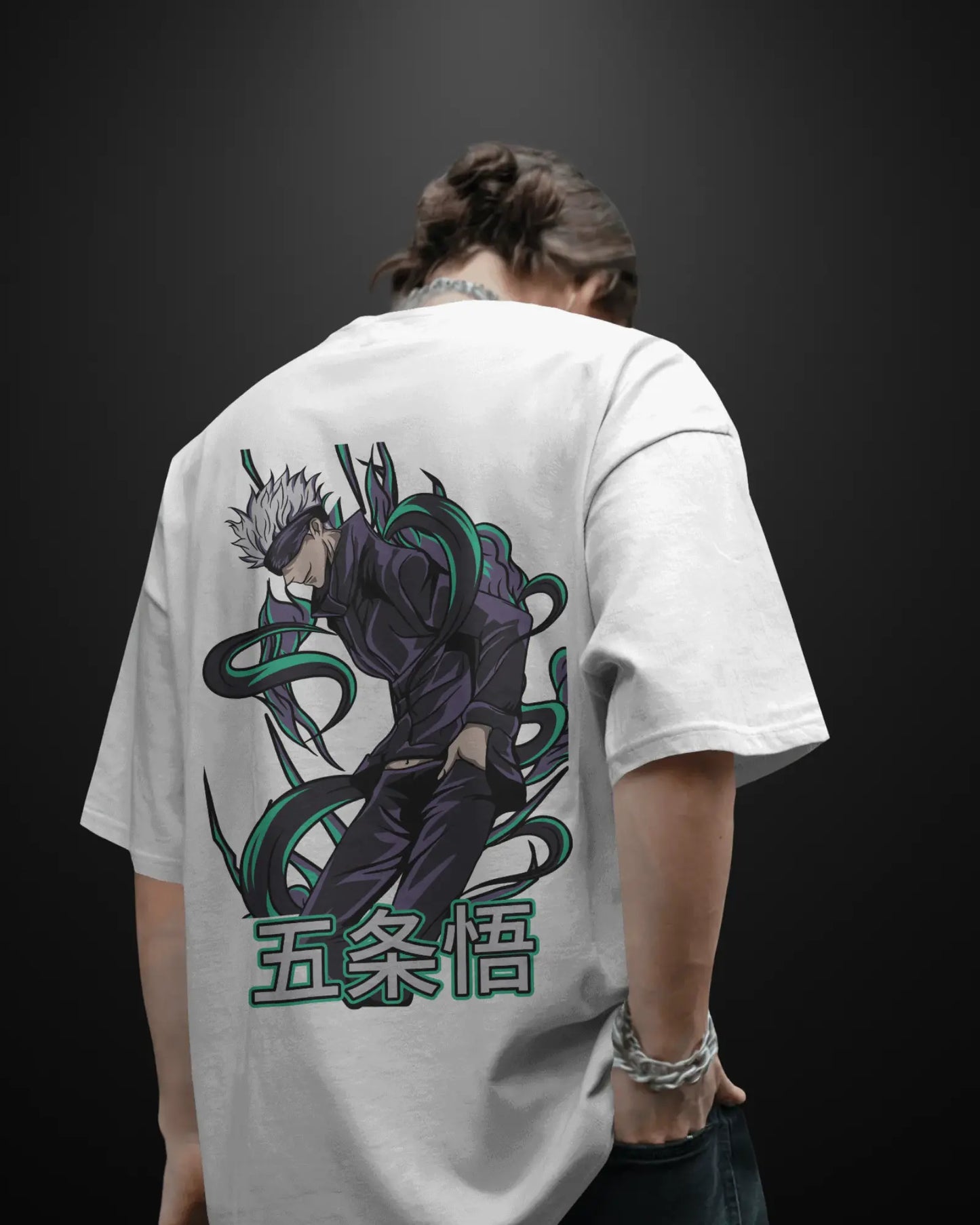Jujutsu Kaisen Gojo Satoru Oversized T-Shirt Drop 2 - APXKrew