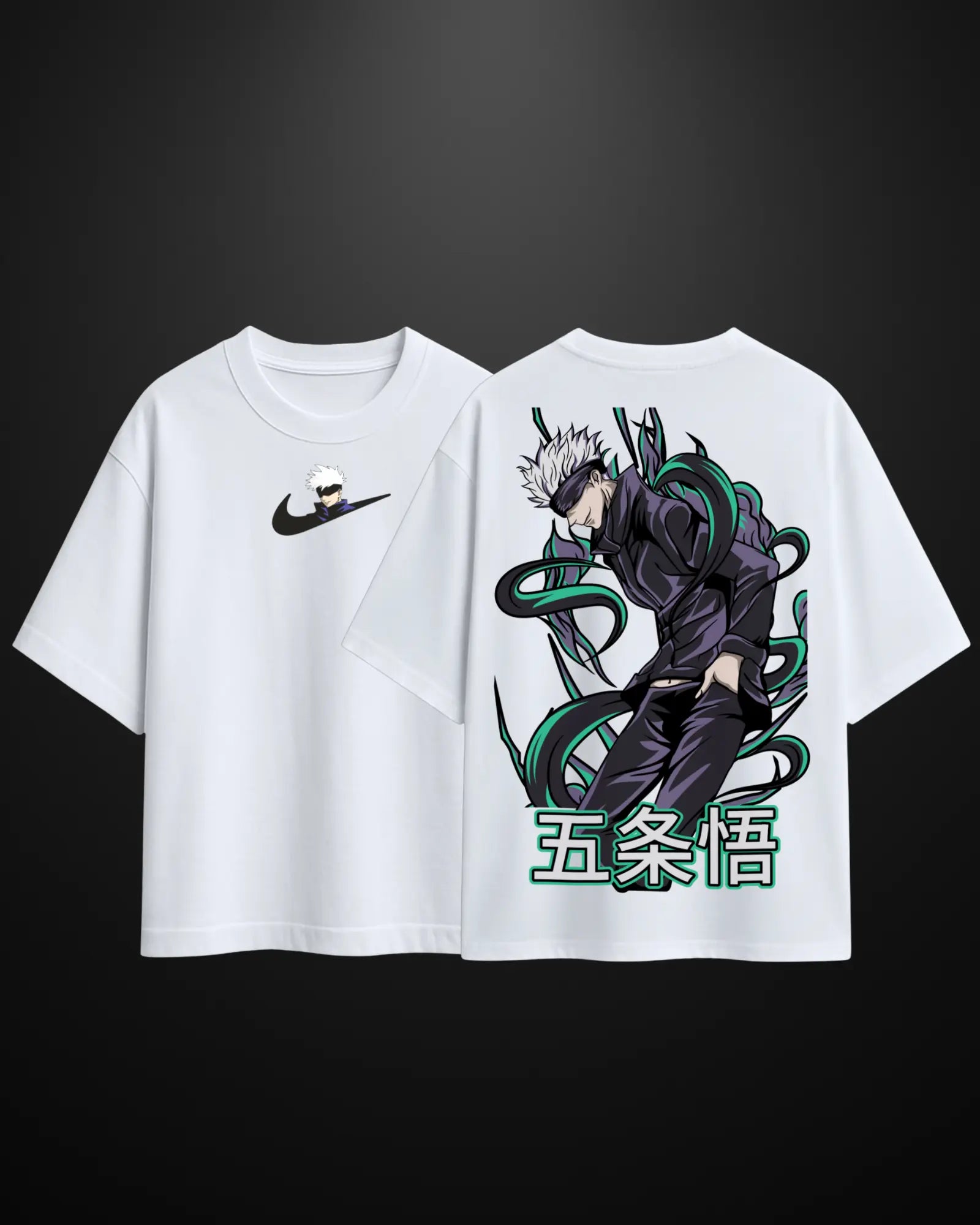 Jujutsu Kaisen Gojo Satoru Oversized T-Shirt Drop 2 - APXKrew