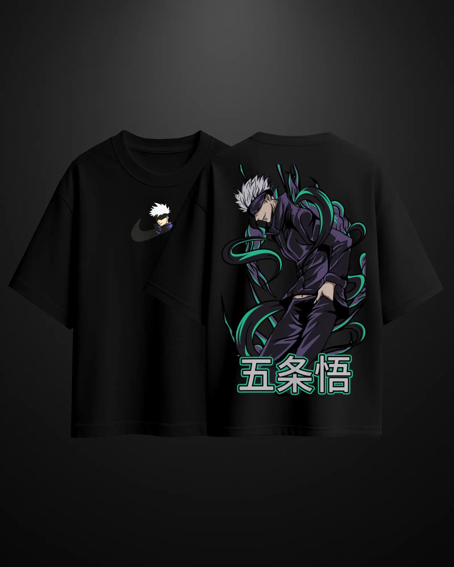 Jujutsu Kaisen Gojo Satoru Oversized T-Shirt Drop 2 - APXKrew
