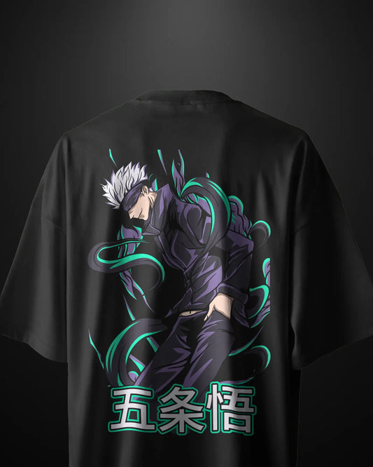 Jujutsu Kaisen Gojo Satoru Oversized T-Shirt Drop 2 - APXKrew