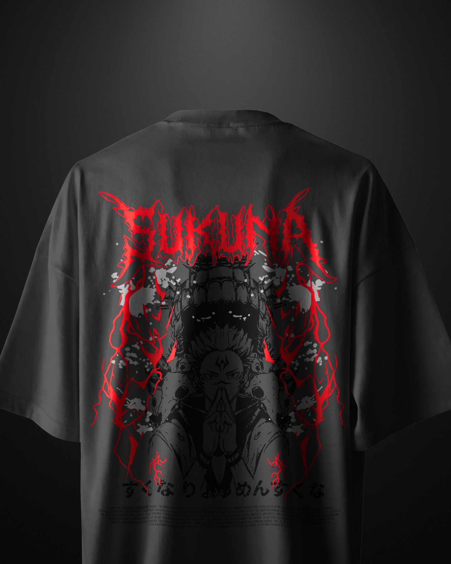 Jujutsu Kaisen Sukuna Oversized T-Shirt Drop 2 - APXKrew
