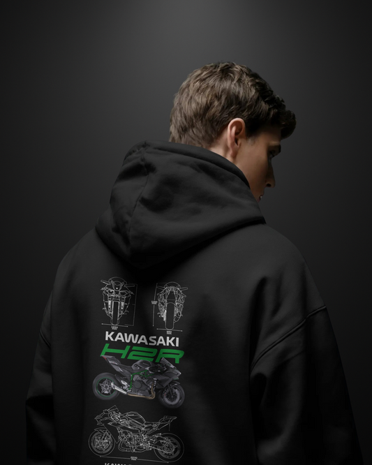 Kawasaki Ninja H2R Hoodie - APXKrew