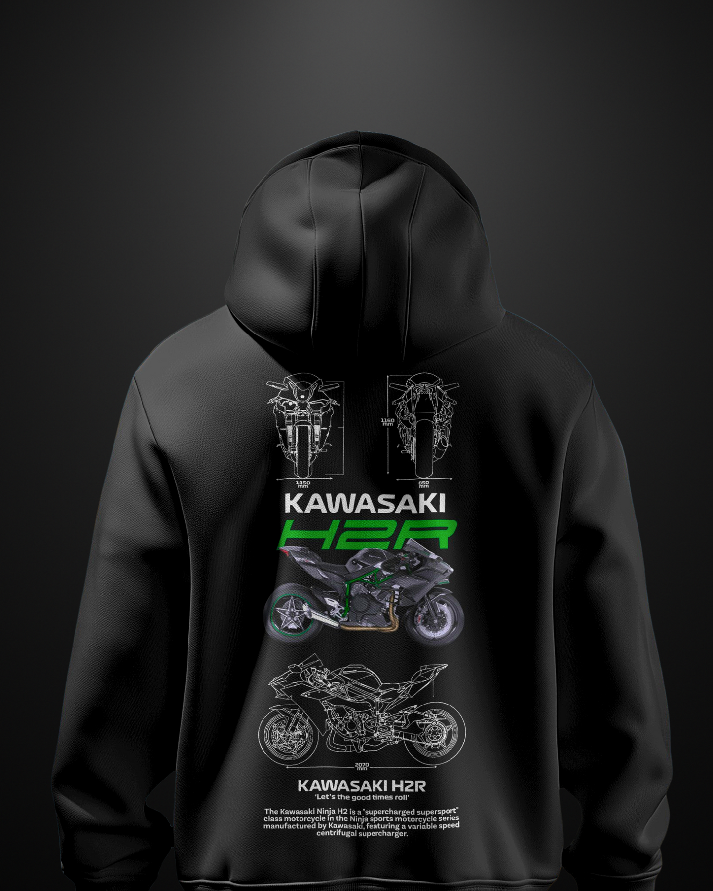 Kawasaki Ninja H2R Hoodie - APXKrew
