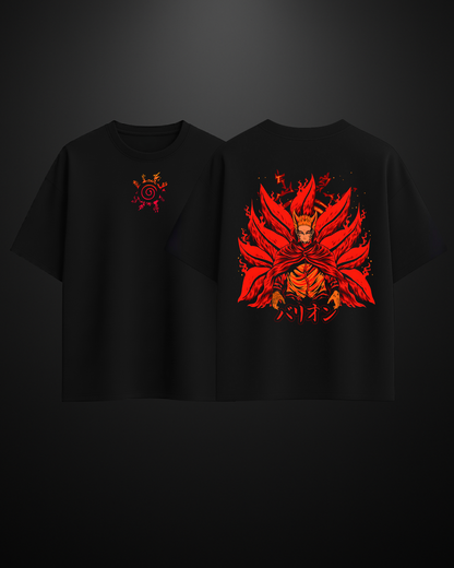 Naruto Bayron Mode Oversized T-Shirt - APXKrew