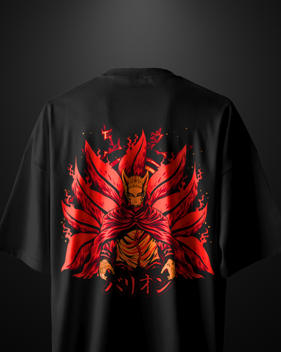 Naruto Bayron Mode Oversized T-Shirt