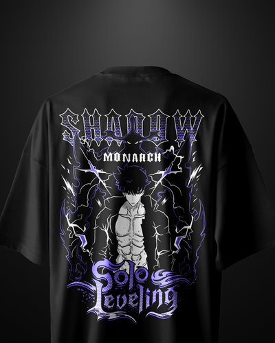 Solo Leveling Shadow Monarch Oversized T-Shirt Drop 2