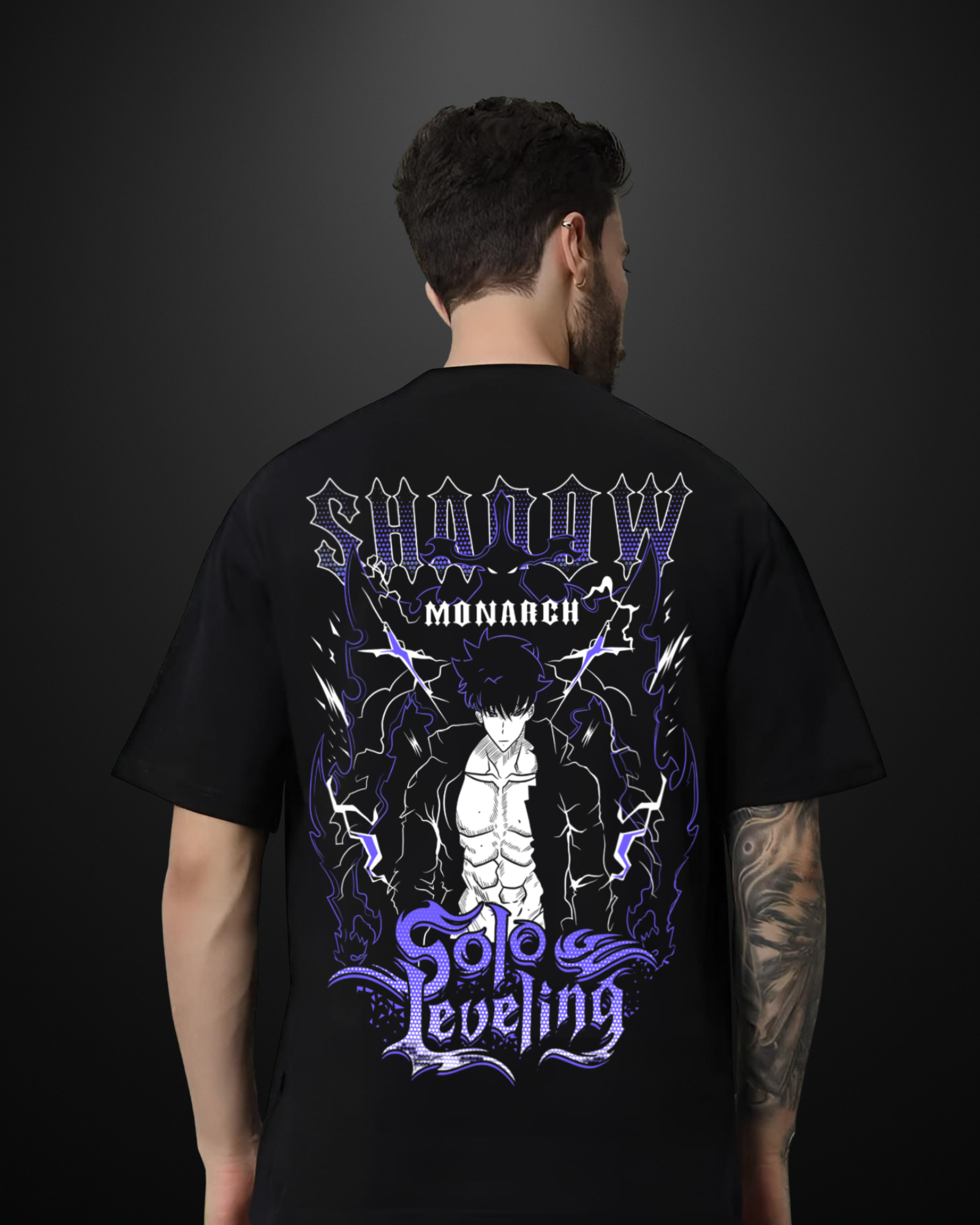 Solo Leveling Shadow Monarch Oversized T-Shirt Drop 2 APXKrew