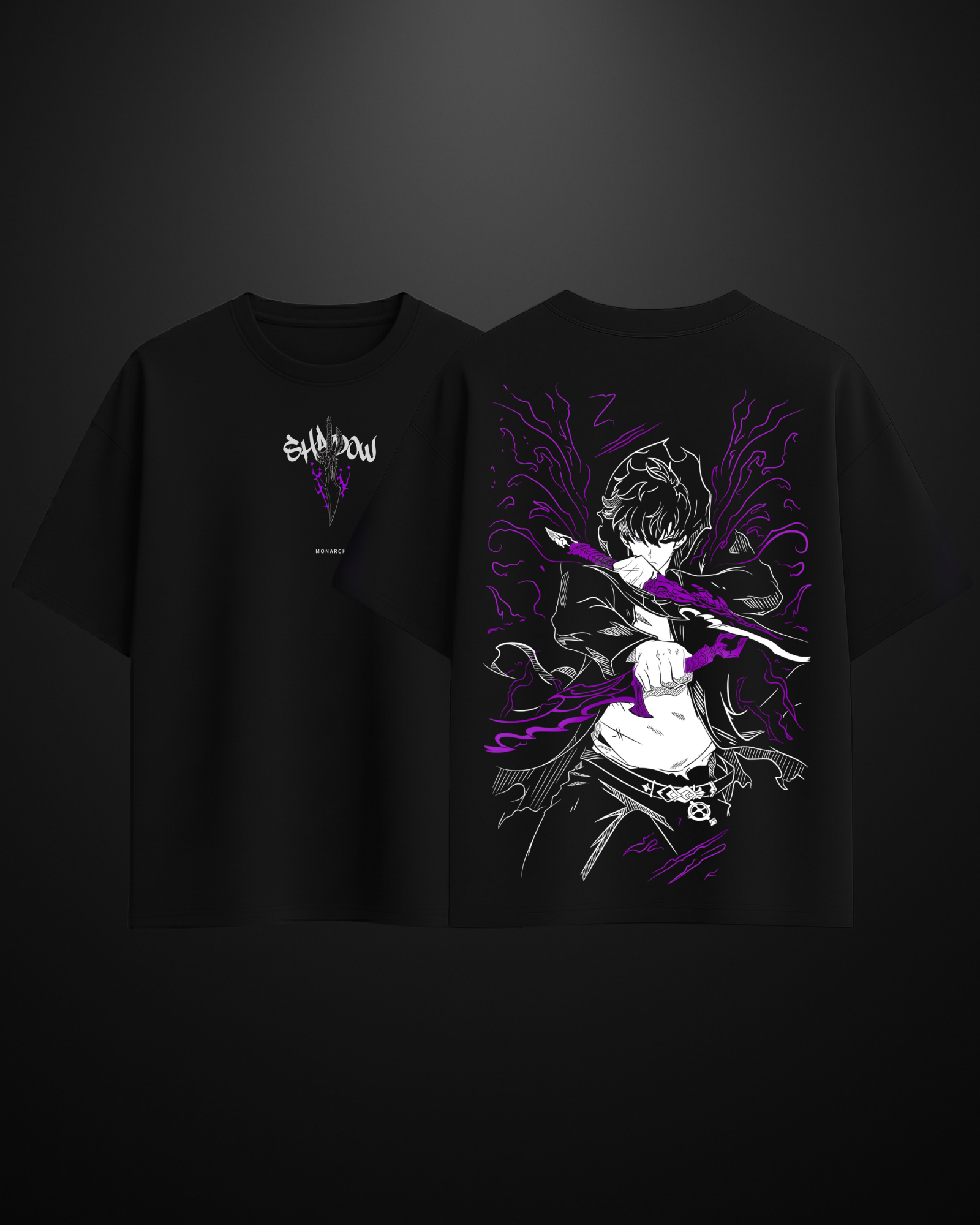 Solo Leveling Sung Jin Woo Oversized T-Shirt Drop 1 - APXKrew