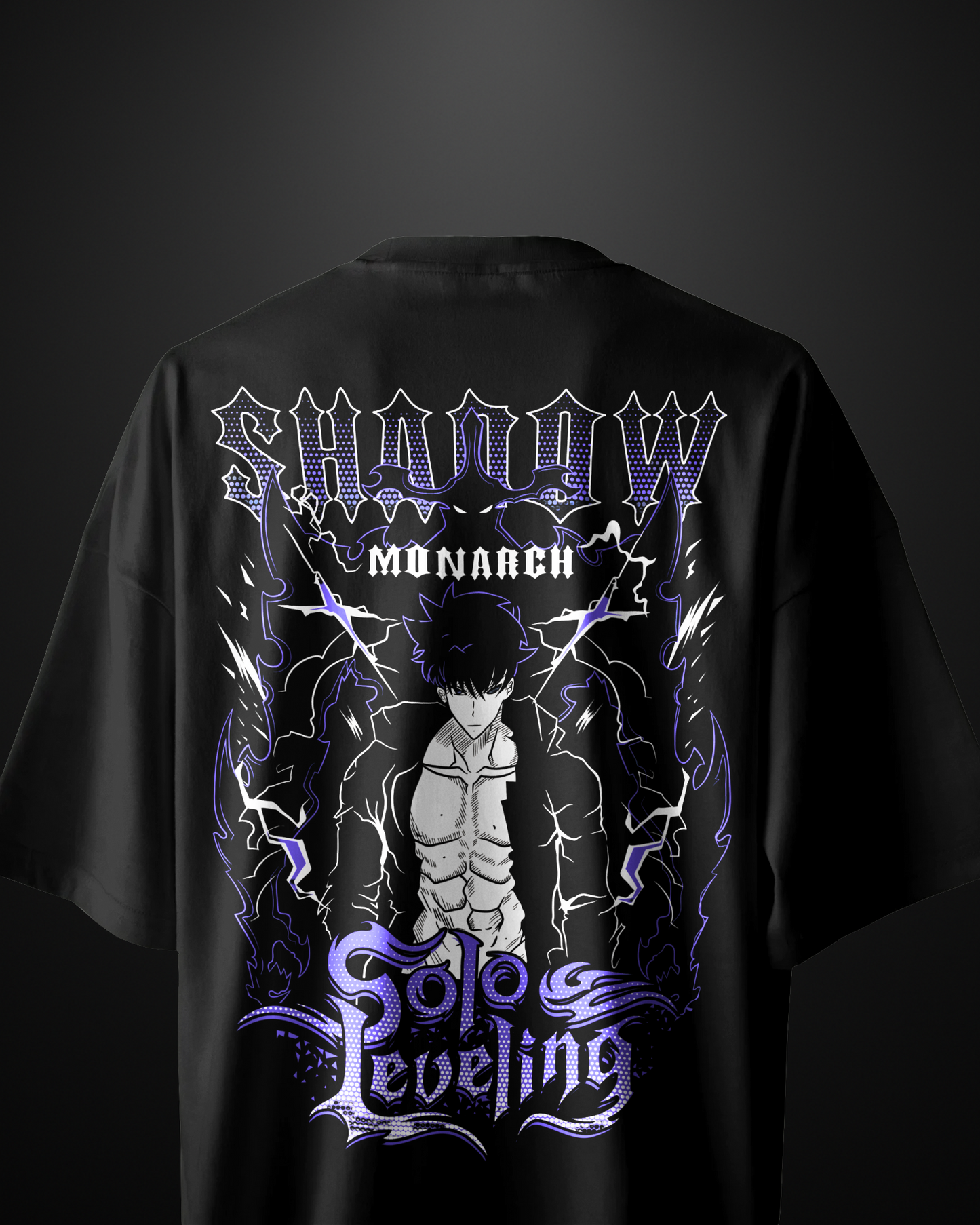 Solo Leveling Shadow Monarch Oversized T-Shirt Drop 2 - APXKrew