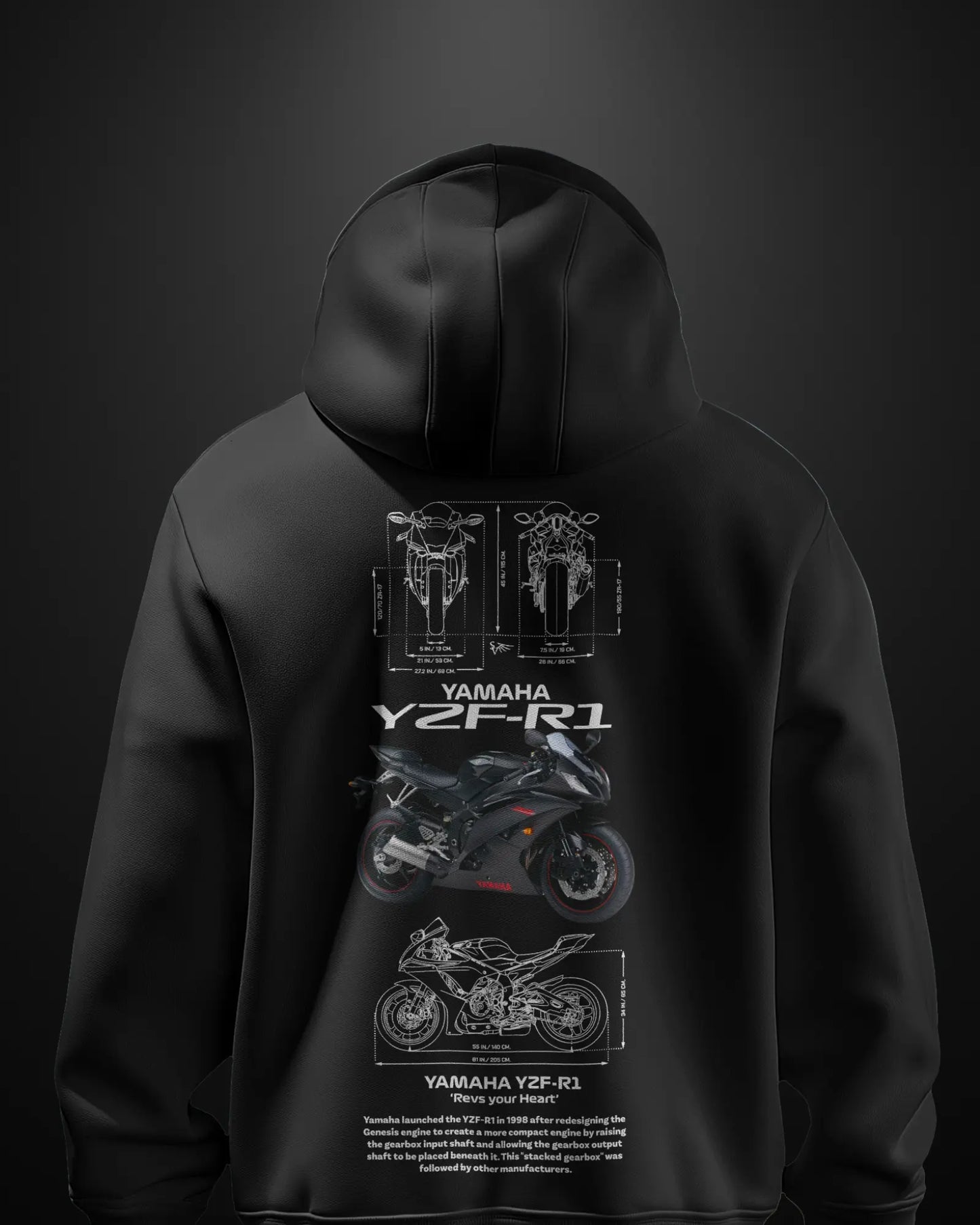 Yamaha YZF R1 Hoodie - APXKrew