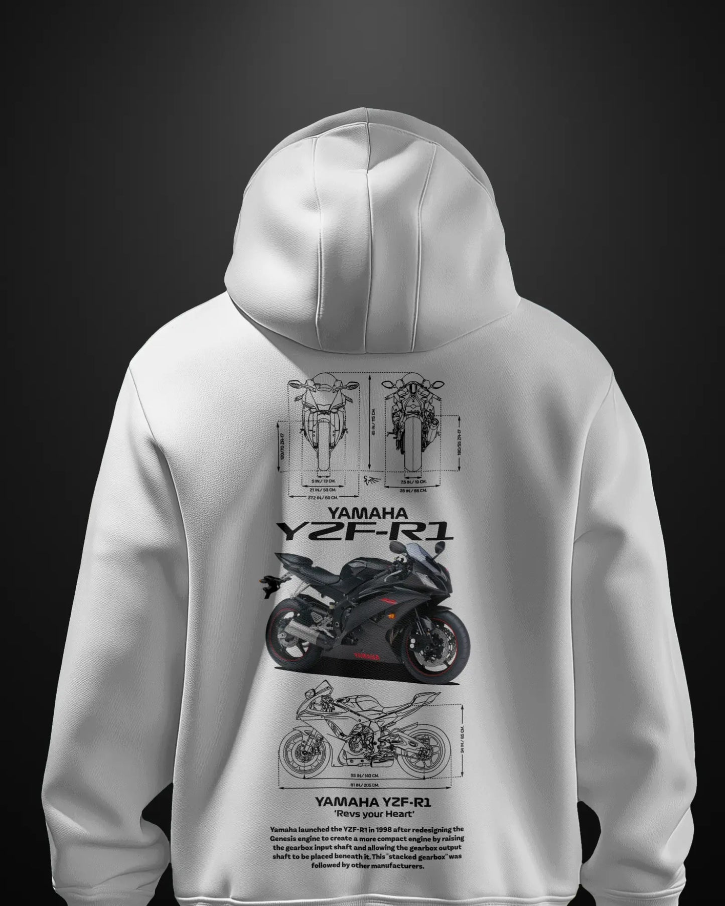 Yamaha YZF R1 Hoodie - APXKrew