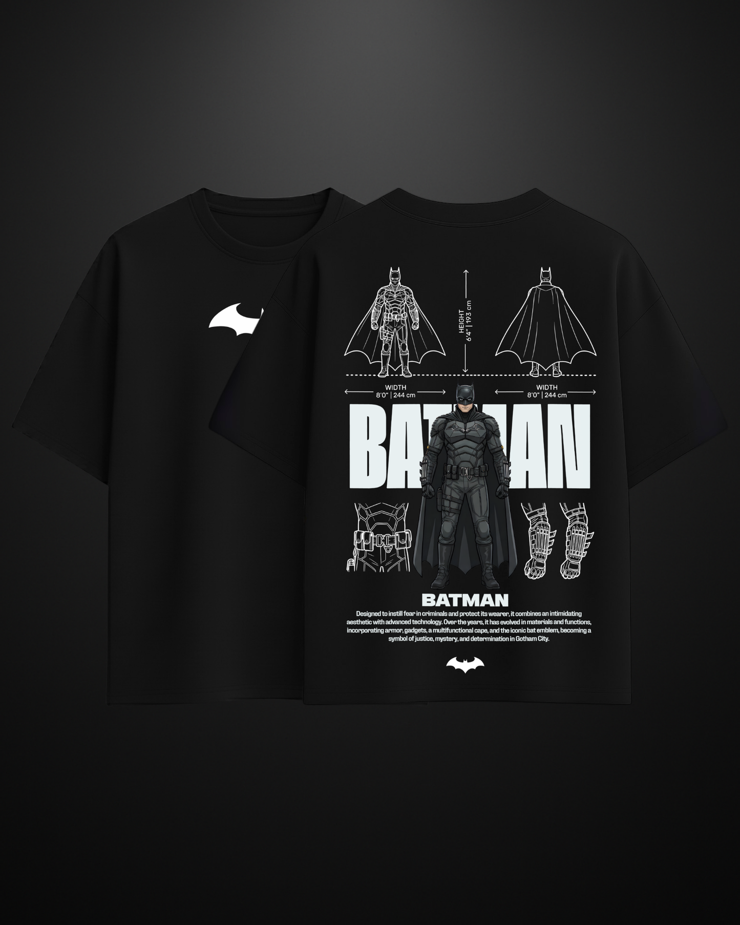Batman The Dark Knight Oversized T-Shirt